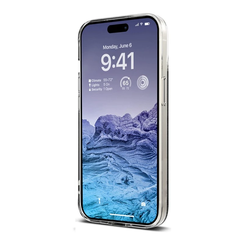 Crong Crystal Slim Cover - dėklas skirtas Apple iPhone 15 Plus Transparent