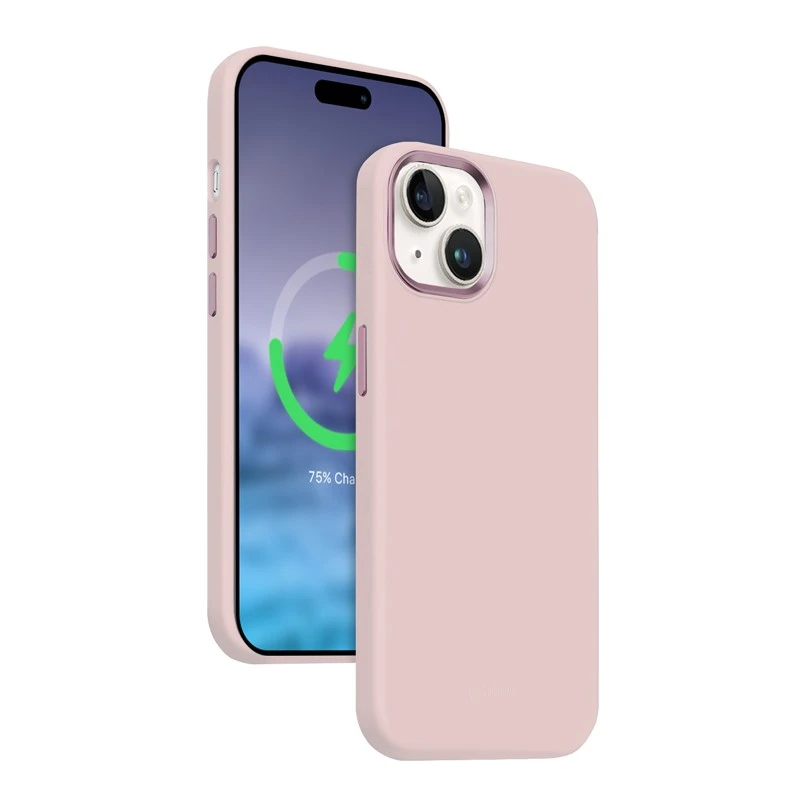 Crong Color Cover LUX Magnetic - Dėklas iPhone 15 Plus MagSafe (rožinė)