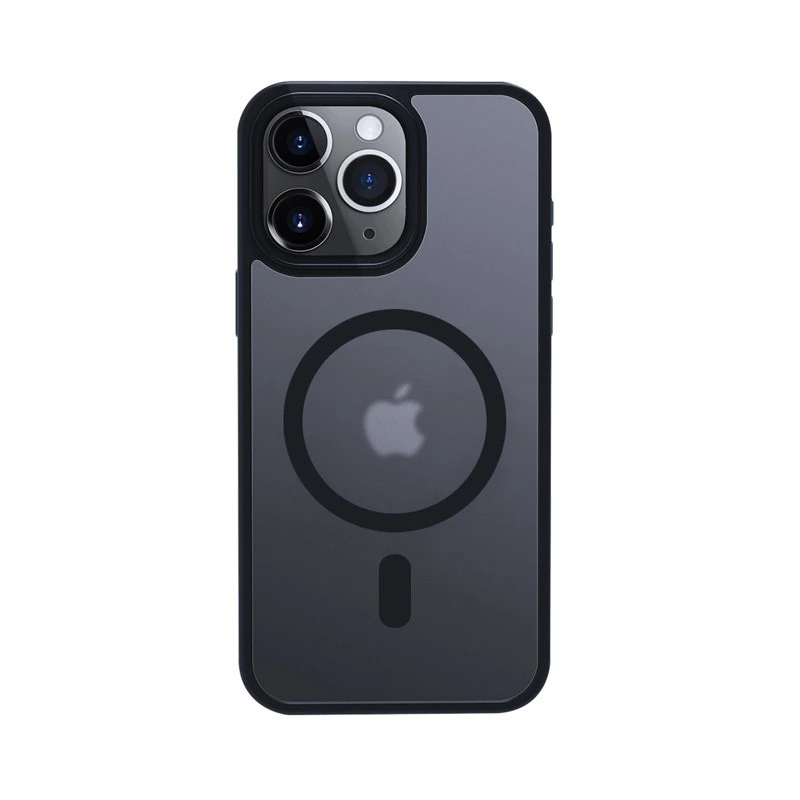 Crong Hybrid Frost MAG Cover - dėklas skirtas Apple iPhone 15 Pro MagSafe Navy Mėlyna