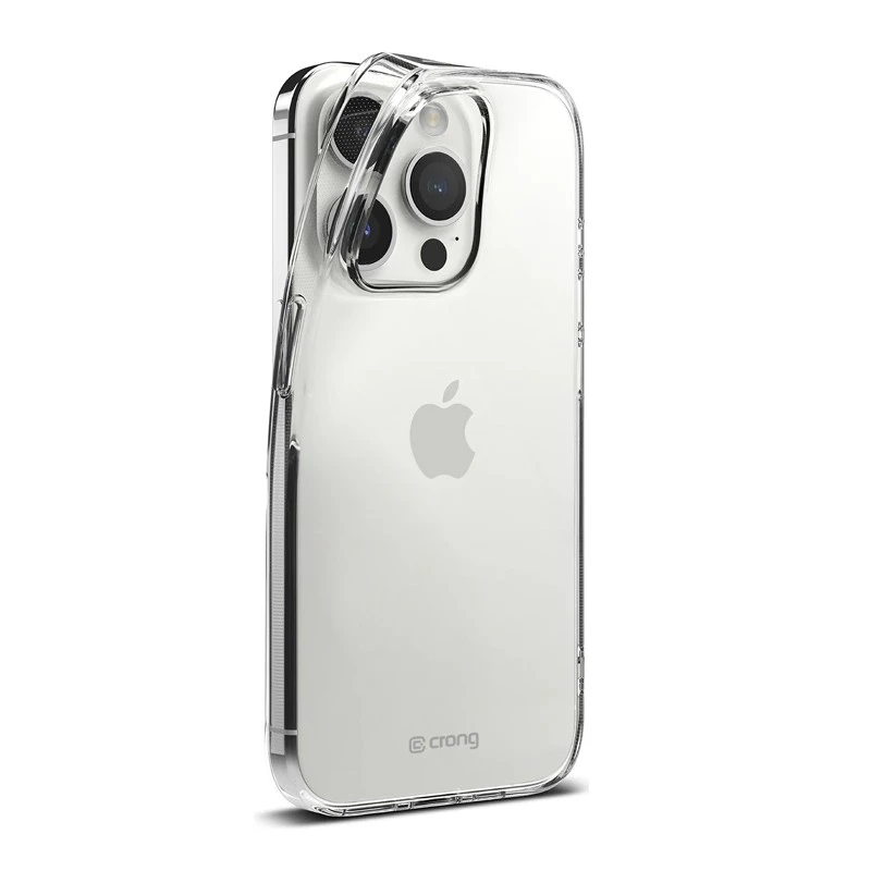 Dėklas Crong Crystal Slim Cover do iPhone 15 Pro Max permatomas