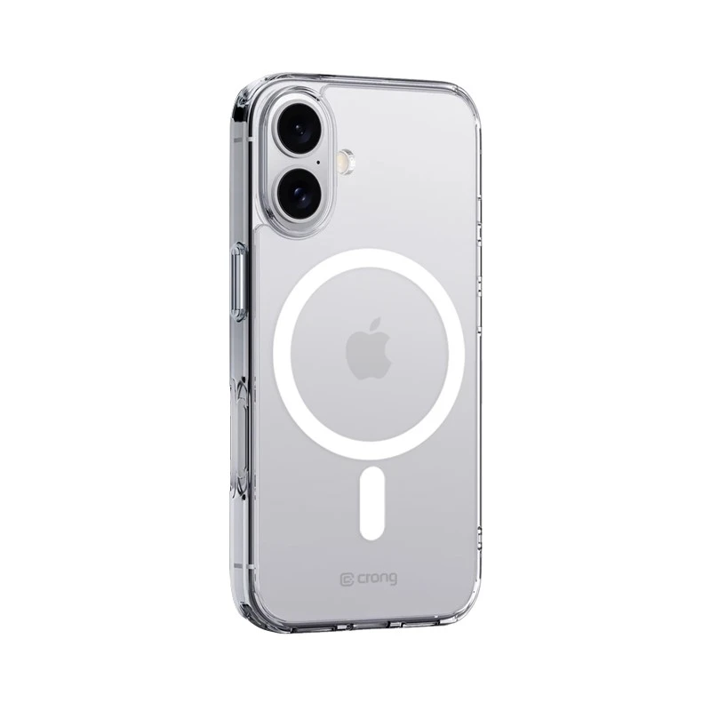 Dėklas Crong Clear MAG Cover su iPhone 16 permatomomis