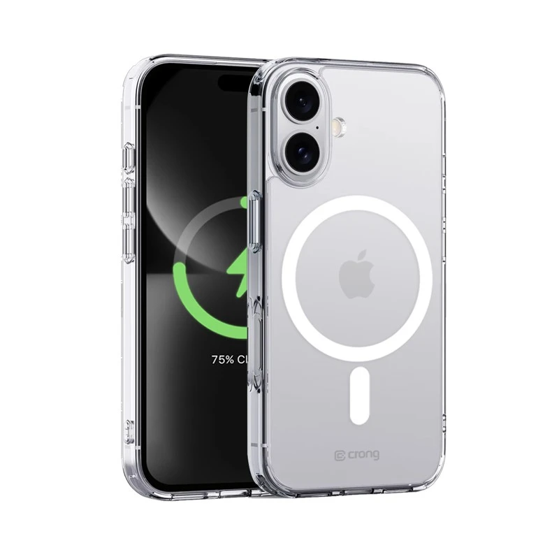 Dėklas Crong Clear MAG Cover su iPhone 16 permatomomis