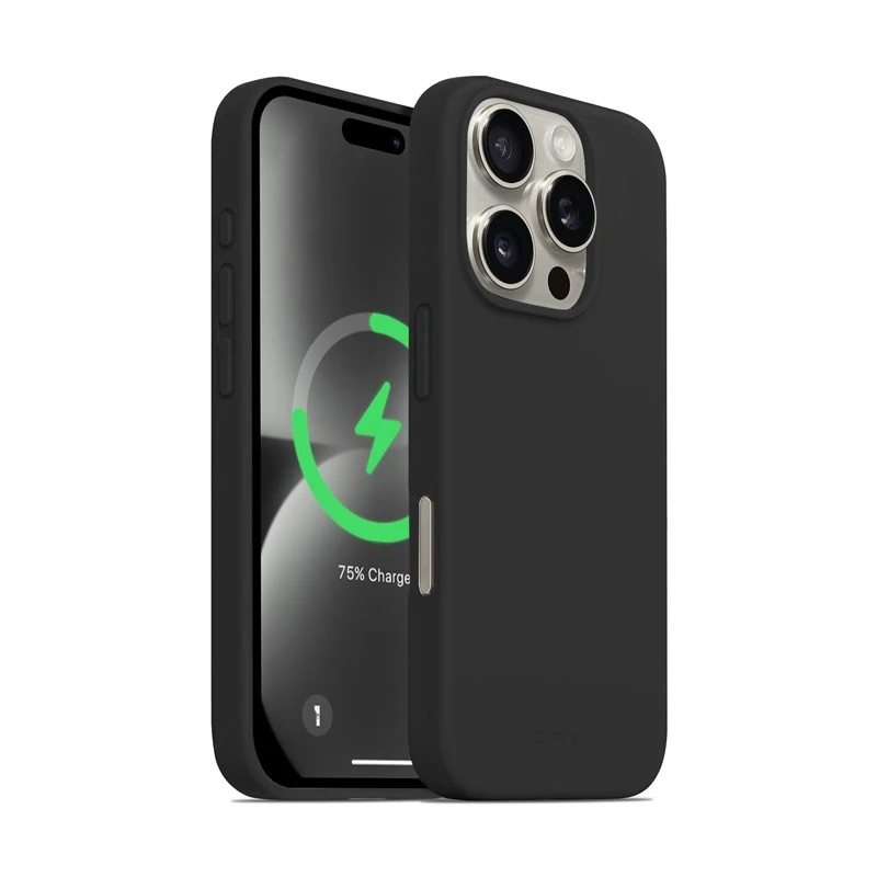 Dėklas Crong Color Cover Magnetic do iPhone 16 Pro Max juoda
