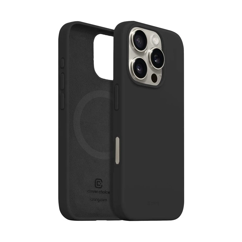 Dėklas Crong Color Cover Magnetic do iPhone 16 Pro Max juoda