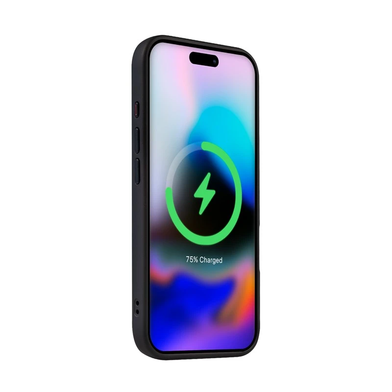 Dėklas Crong Hybrid Frost MAG dangtelis iPhone 16 Pro Max juoda