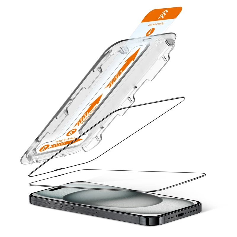 Crong EasyShield 2 vnt. - Apsauginis stiklas skirtas Apple iPhone 16 / Apple iPhone 15 (2 pieces)