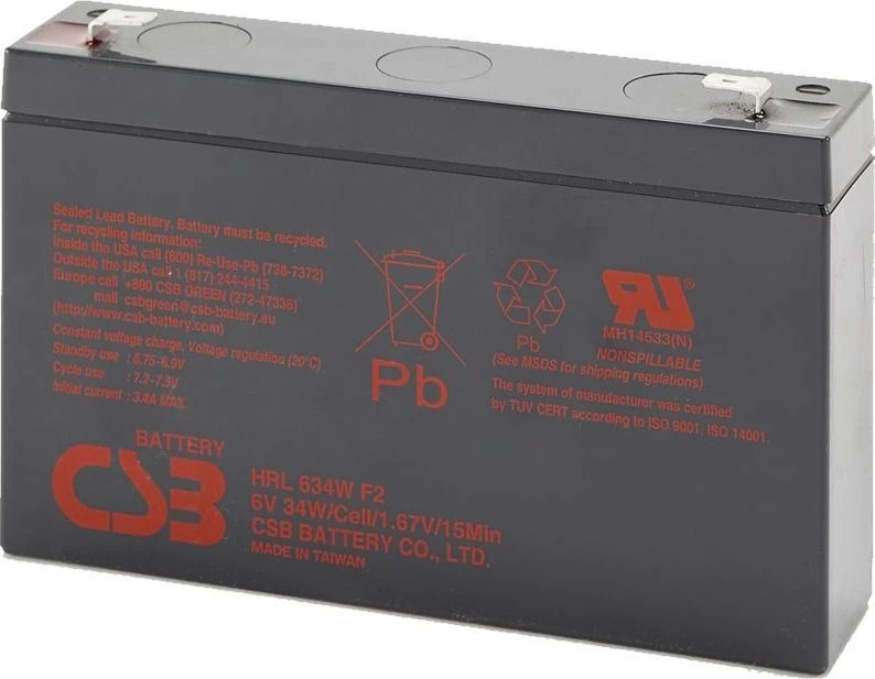 CSB baterija 6V 9Ah (HRL634WF2)