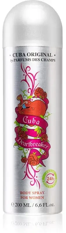 Cuba Heartbreaker Dezodorantas moterims, 200 ml