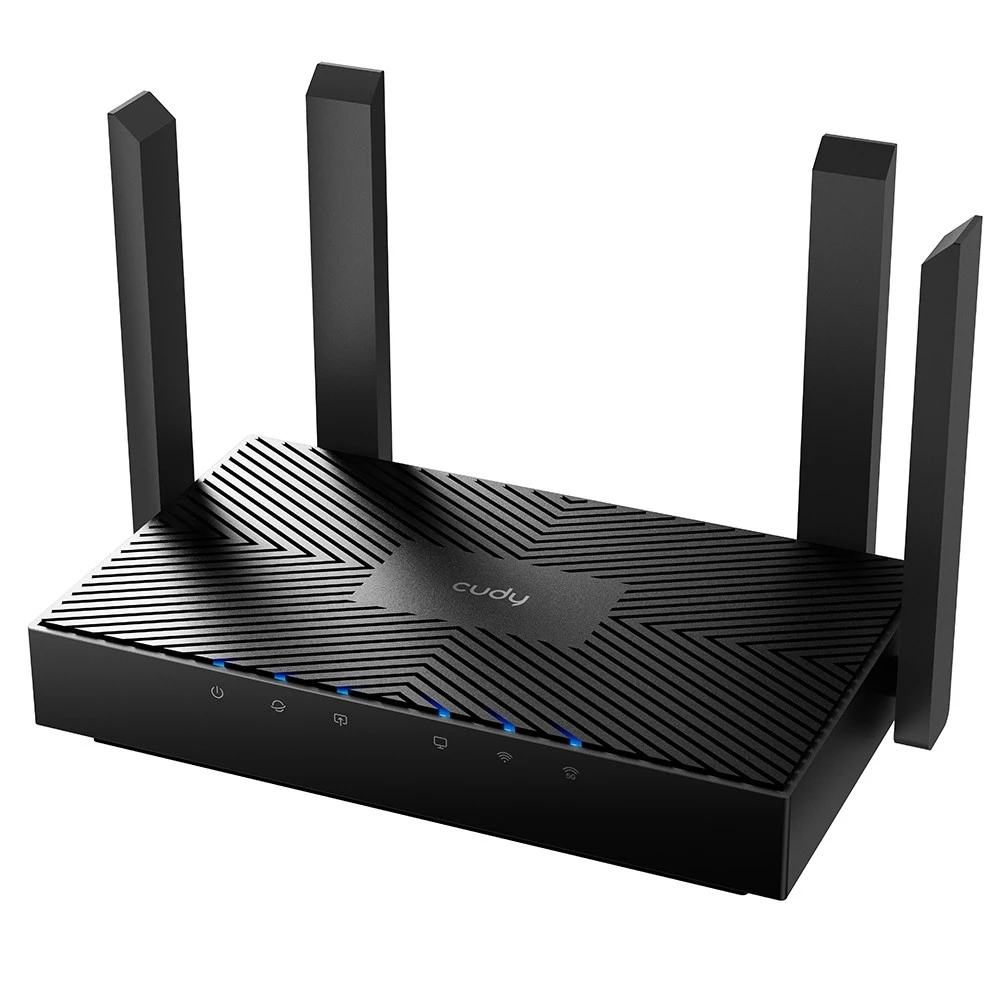 Maršrutizatorius Cudy WR3000 Gigabit Dual-Band 2.4/5 GHz, Juodas (V 1.0)