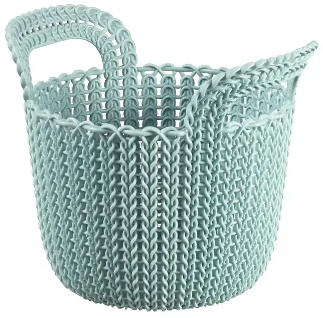 Curver Pilkai mėlynas apvalus krepšys KNIT CURVER -XS- universalus