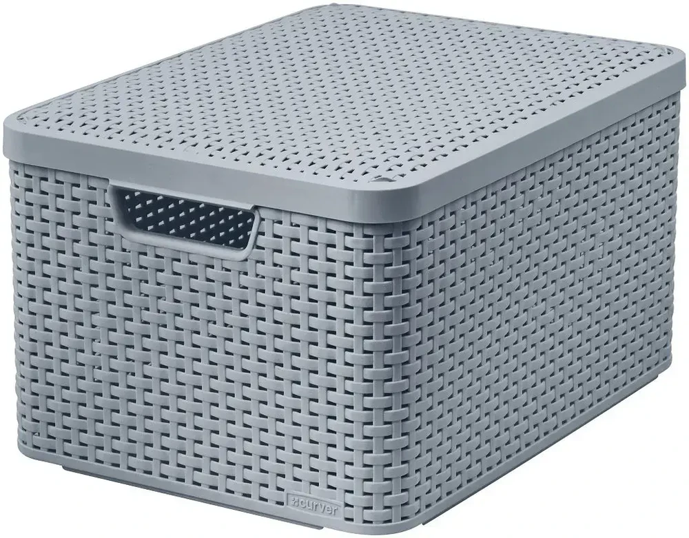 Daiktadėžė CURVER STYLE, 30 l, pilka, 44×33×24 cm
