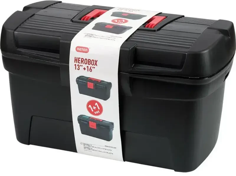 Keter CURVER ĮRANKIŲ DĖŽIŲ RINKINYS HEROBOX BASIC 16″ 13″
