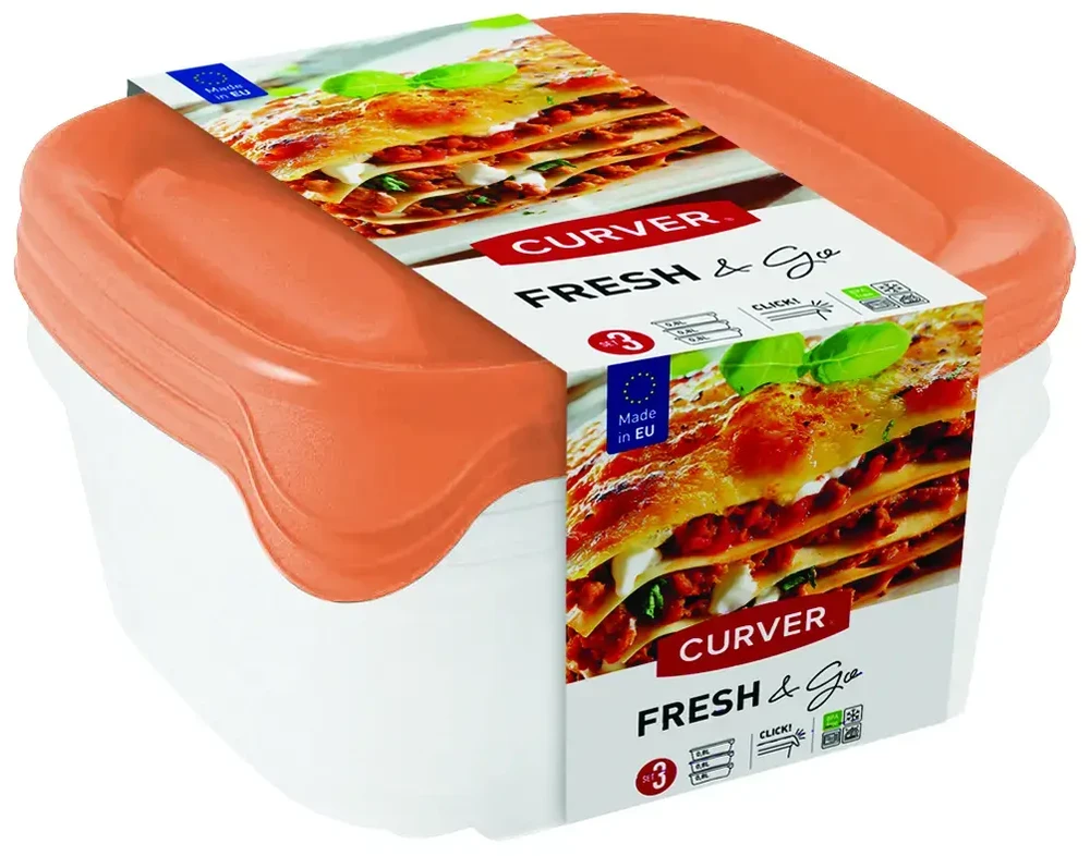 Kadax Curver maisto konteinerių pietų dėžutės 3 vnt.