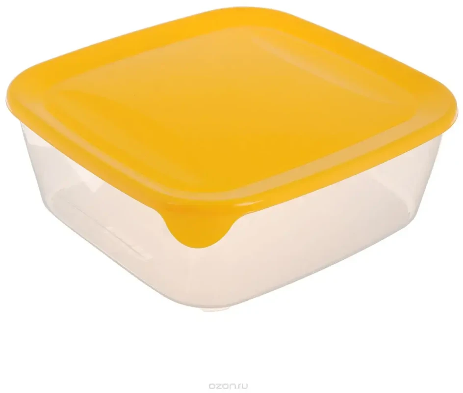 Galicja Curver / Keter CURVER MAISTO KONTEINYS "FRESH&GO" SQUARE 1,7L /Geltonas/ SKAIDRUMAS