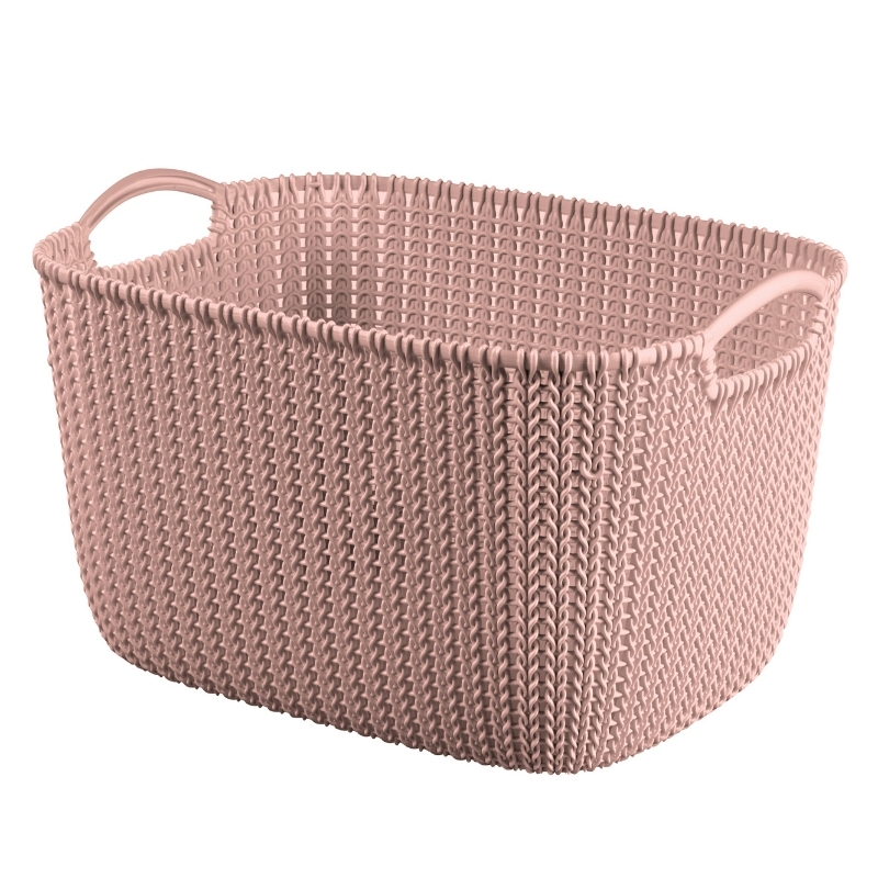 La Ka Pe Curver Krepšelis Knit L stačiakampis 19L 40x30x23cm rožinis