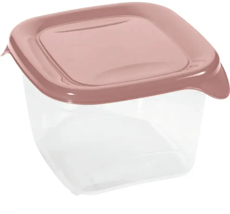 CURVER MAISTO DĖŽUTĖ FRESH&GO 0,45L KVADRATINĖ ROŽINĖ