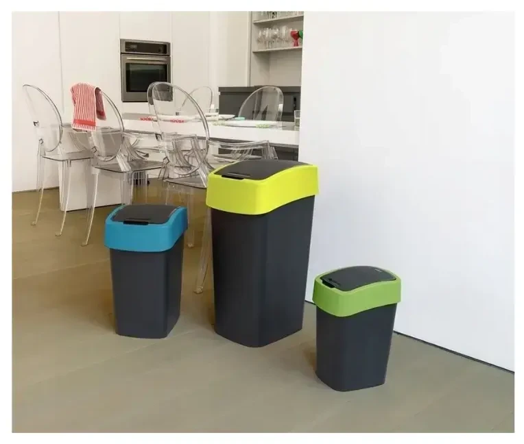 Keter CURVER ŠIUKŠLIADĖŽĖ „FLIP BIN” 9L /JUODA/ MĖLYNA