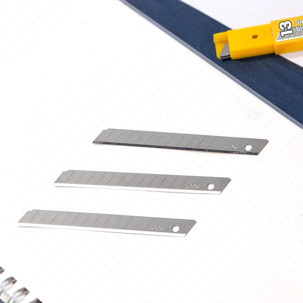 Atsarginiai peiliai geležtės Deli Tools EDL-DP092 9mm - 10 vnt
