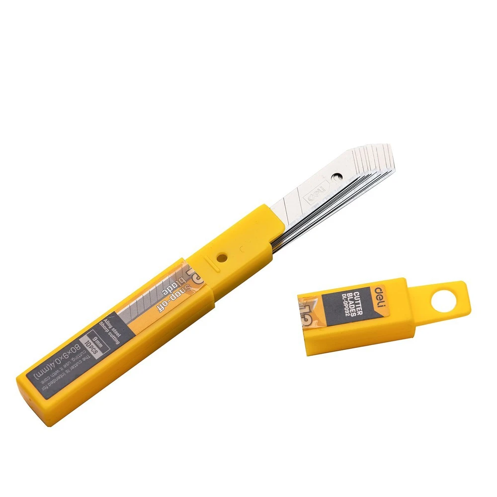 Atsarginiai peiliai geležtės Deli Tools EDL-DP092 9mm - 10 vnt