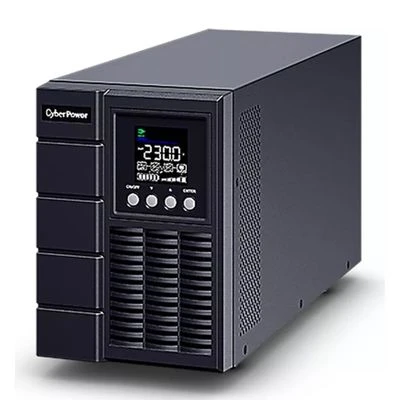 „CyberPower OLS2000EA“, Dvigubos konversijos (internetinis), 2 kVA, 1800 W, Grynasis sinusas, 200 V, 300 V