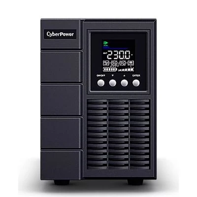 „CyberPower OLS2000EA“, Dvigubos konversijos (internetinis), 2 kVA, 1800 W, Grynasis sinusas, 200 V, 300 V