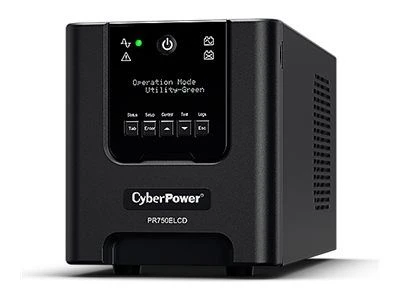 Cyberpower Systems „CyberPower Professional“ bokštų serija PR750ELCDGR – UPS – 675 vatai – 750 VA