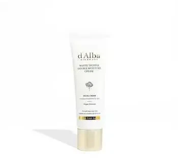 d'Alba Baltas Truffle Double Moisture Kreminis dvigubos tekstūros drėkinamasis veido kremas su baltaisiais triufeliais, 60 ml