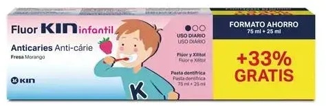 "Kin" kelioninis vaikiškas dantų šepetėlis 100ml