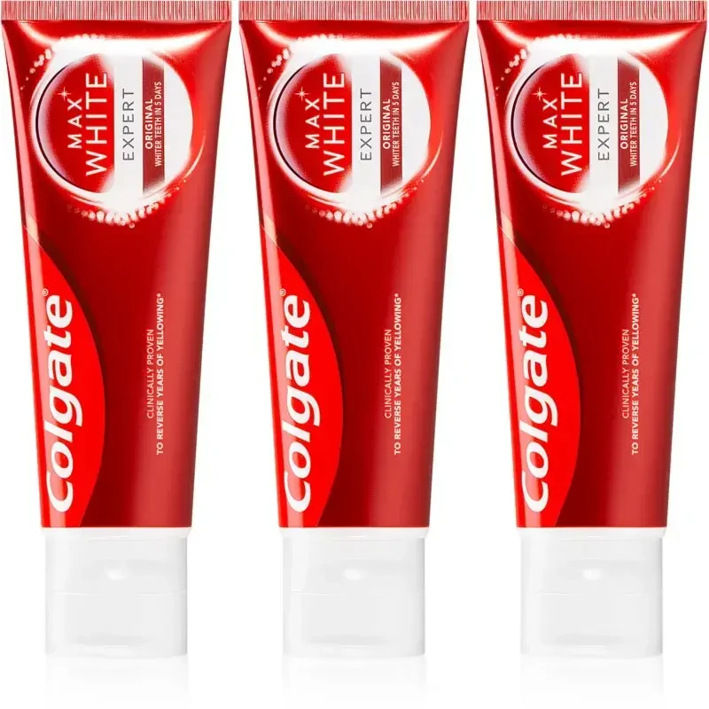 "Colgate" balinamoji dantų pasta "Max Baltas Expert Original" 3 x 75 ml