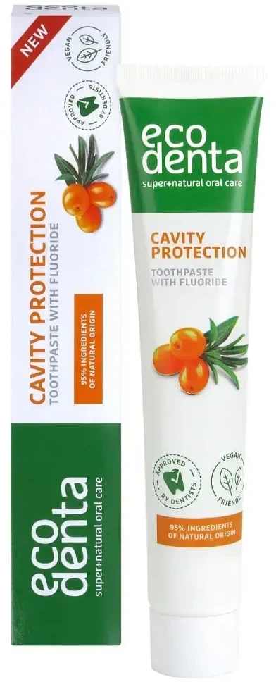 Dantų pasta ECODENTA, Apsauga nuo karieso, 75 ml