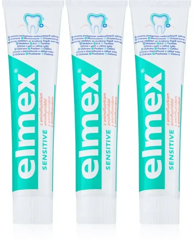 "Elmex" dantų pasta jautriems dantims Sensitiv e 3 x 75 ml