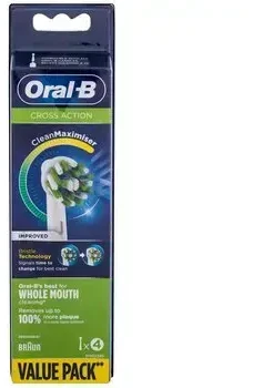 Dantų šepetėlis Oral-B CrossAction 80248026 dantų šepetėlio galvutė 2 vnt Mėlyna, Balta