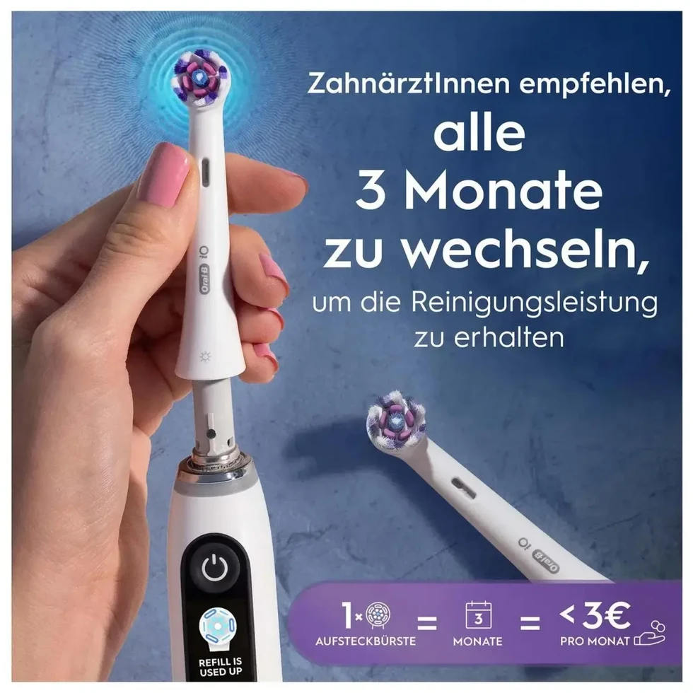 „Oral-B iO“ spinduliuojančios baltos šepetėlių galvutės (2 pakuotės)