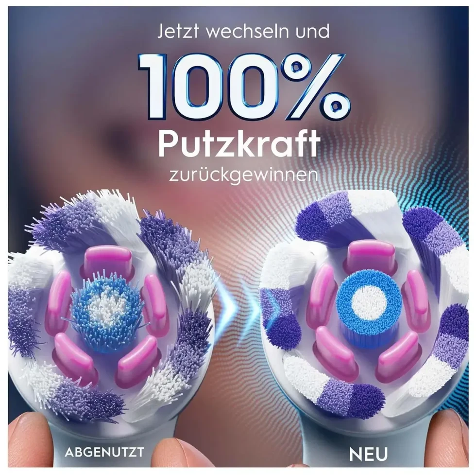 „Oral-B iO“ spinduliuojančios baltos šepetėlių galvutės (2 pakuotės)