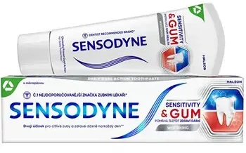 Sensodyne Dantų pasta jautriems dantims Jautrumas ir dantenų balinimas 75 ml