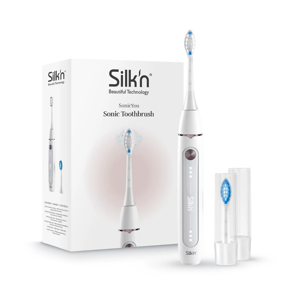 Elektrinis dantų šepetėlis Silk'n SonicYou Baltas