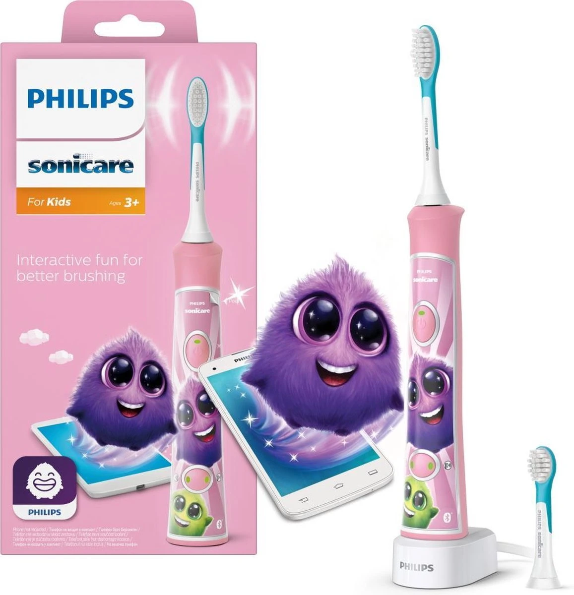 Philips „Sonic“ elektrinis dantų šepetėlis vaikams, HX6352/42