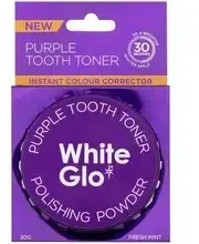 White Glo Baltas Glo Violetinė dantų toneriai poliravimo pudra