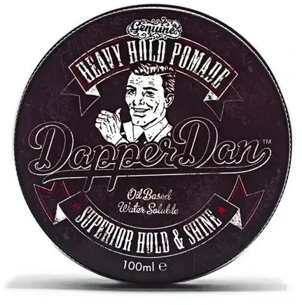 Dapper Dan Heavy Hold Pomade stiprios fiksacijos ir spindesio plaukų pomada, 100 ml