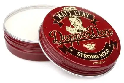 Dapper Dan Matt Clay stiprios fiksacijos, matinis plaukų modeliavimo molis, 100 ml