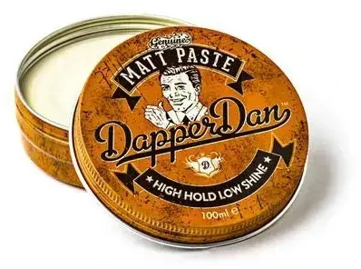 Dapper Dan Matt Paste Stiprios fiksacijos, matinė plaukų modeliavimo pasta, 50 ml