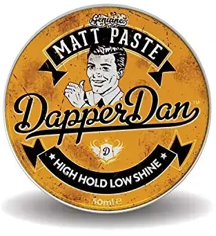 Dapper Dan Matt Paste Stiprios fiksacijos, matinė plaukų modeliavimo pasta, 50 ml