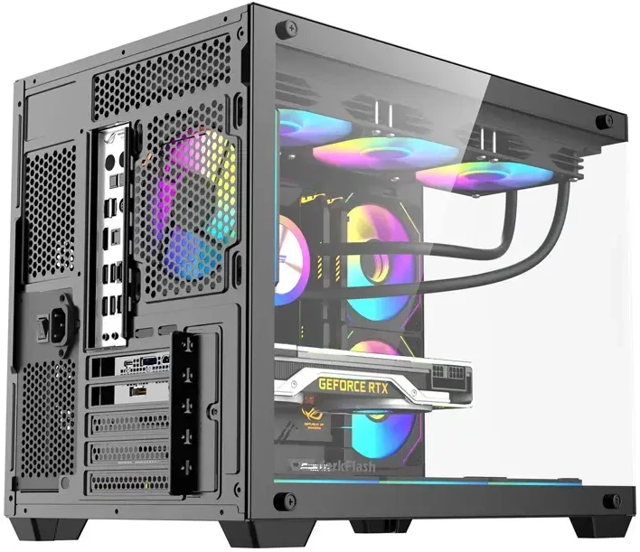 DarkFlash B275 PRO computer case (juodas) + 6 fans