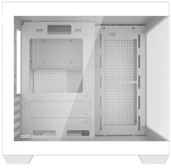 Kompiuterio korpusas Darkflash C275P, be ventiliatorių, baltas