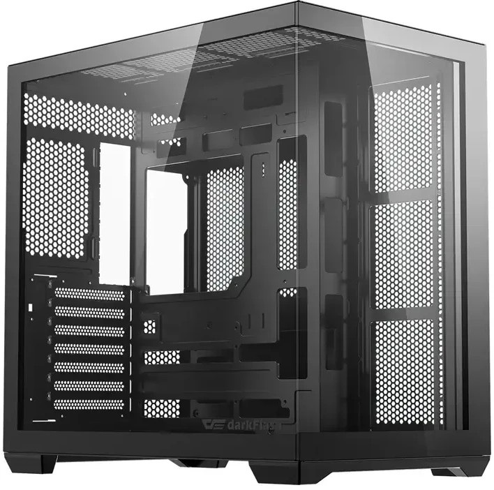 DarkFlash C280 computer case (juodas) + 7 fans