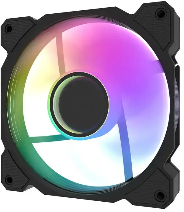 Darkflash DR08 trys viename aušinimo ventiliatorius (juodas)