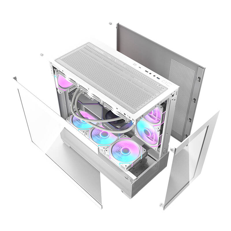 Darkflash DS900 AIR kompiuterio dėklas (baltas)