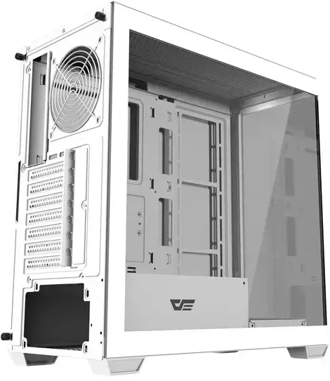 „Darkflash DS900W“ kompiuterio korpusas be ventiliatorių (baltas)