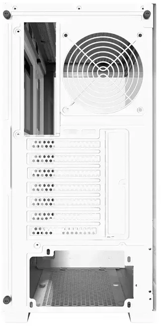 „Darkflash DS900W“ kompiuterio korpusas be ventiliatorių (baltas)
