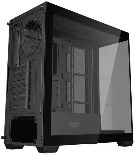 „Darkflash DS900W“ kompiuterio korpusas be ventiliatorių (juodas)